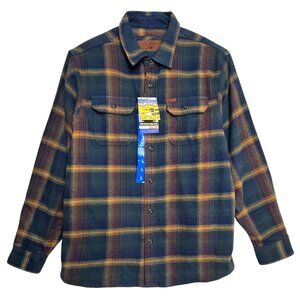 NWT ORVIS BIG BEAR HEAVY PLAID FLANNEL SHIRT SHACKET FALL HERITAGE LARGE